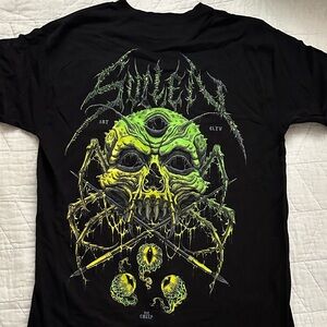 Sinister Black and Green Graphic Tee